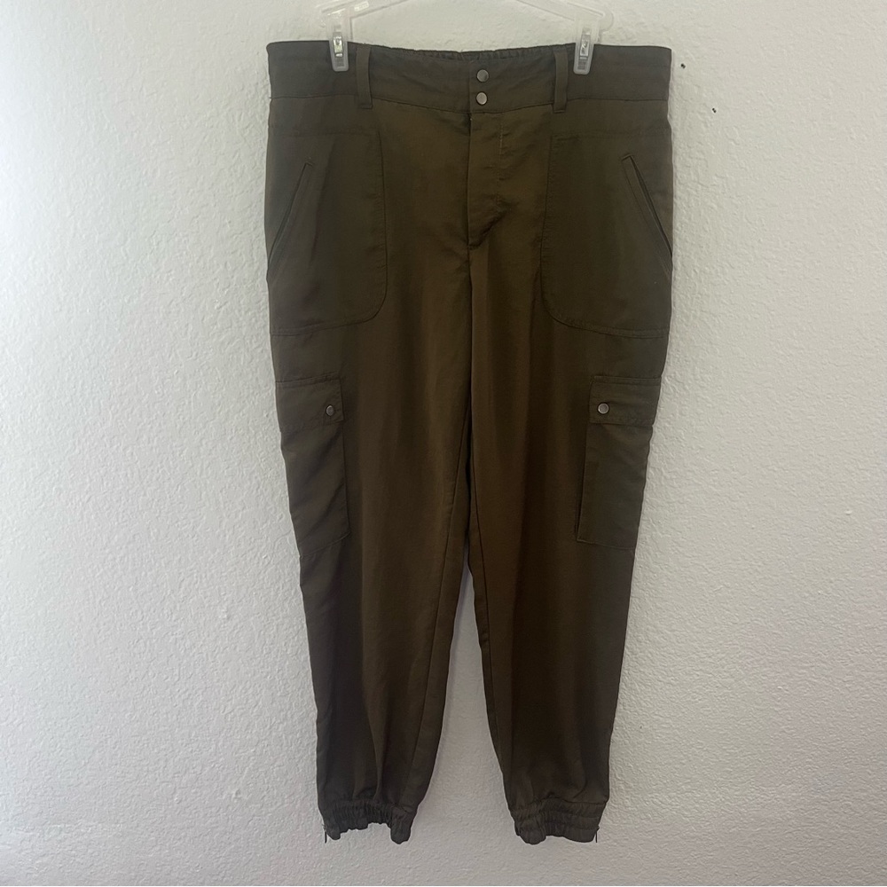 Anthropologie Elevenses Women's Aubrey Cargo Trousers Pants size 10 US - Picture 2 of 15
